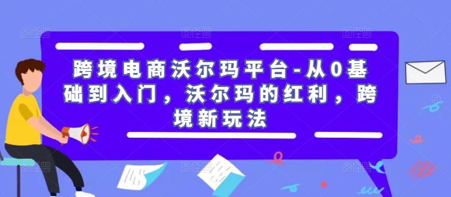 跨境电商沃尔玛平台-从0基础到入门，沃尔玛的红利，跨境新玩法-启程资源站