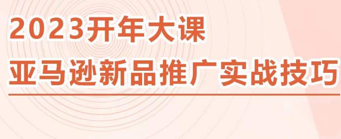 2023亚马逊新品推广实战技巧，线下百万美金课程的精简版，简单粗暴可复制，实操性强的推广手段-启程资源站