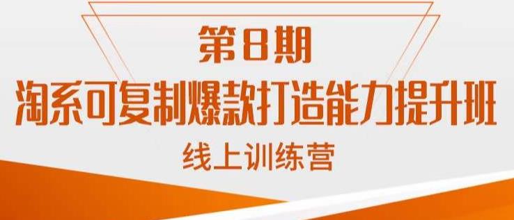 淘系可复制爆款打造能力提升班，这是一套可复制的打爆款标准化流程-启程资源站