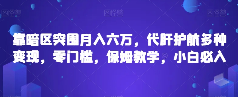 靠暗区突围月入六万，代肝护航多种变现，零门槛，保姆教学，小白必入【揭秘】-启程资源站