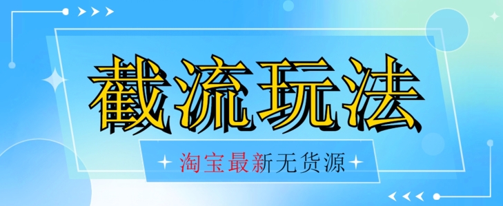 首发价值2980最新淘宝无货源不开车自然流超低成本截流玩法日入300+【揭秘】【1016更新】-启程资源站