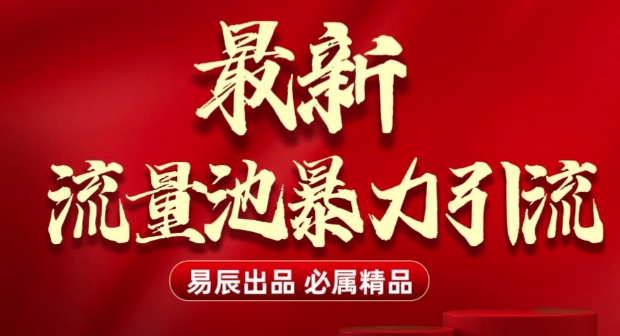 最新“流量池”无门槛暴力引流(全网首发)日引500+-启程资源站