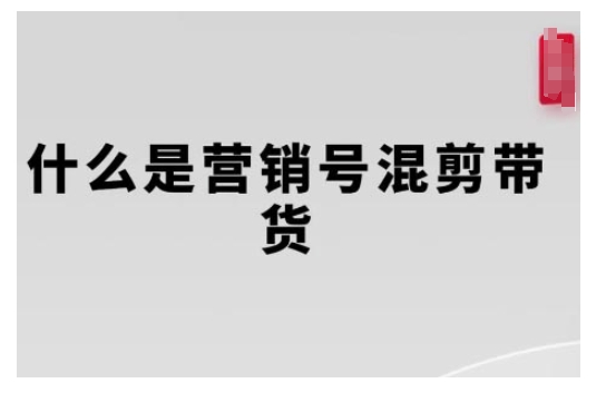 营销号混剪带货，从内容创作到流量变现的全流程，教你用营销号形式做混剪带货-启程资源站