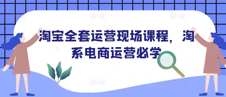 淘宝全套运营现场课程，淘系电商运营必学-启程资源站