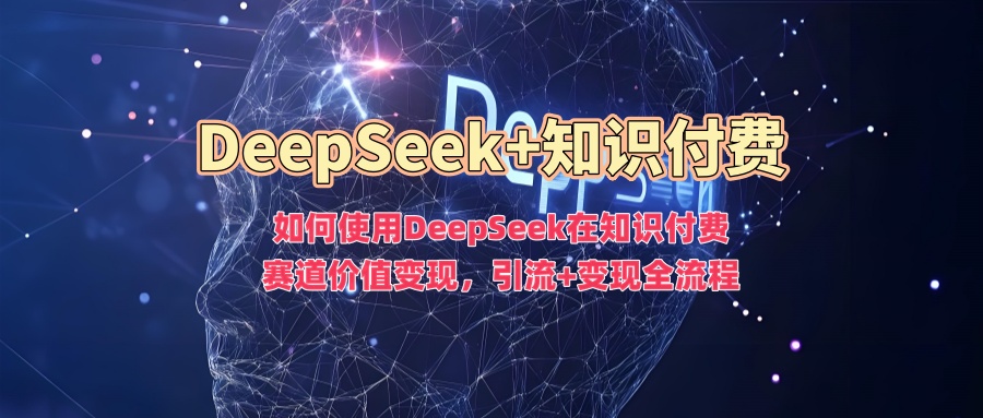 如何使用DeepSeek在知识付费赛道价值变现，引流+变现全流程-启程资源站